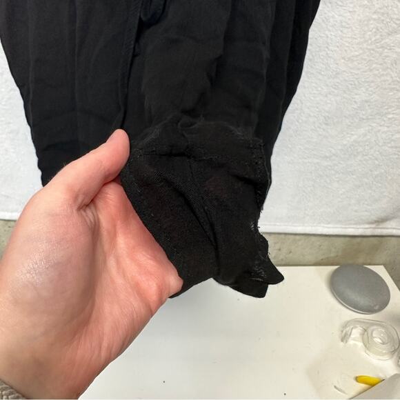 Umgee Black‎ 3/4 Bell Sleeve Floral Embroidered Romper Size M - Picture 5 of 10